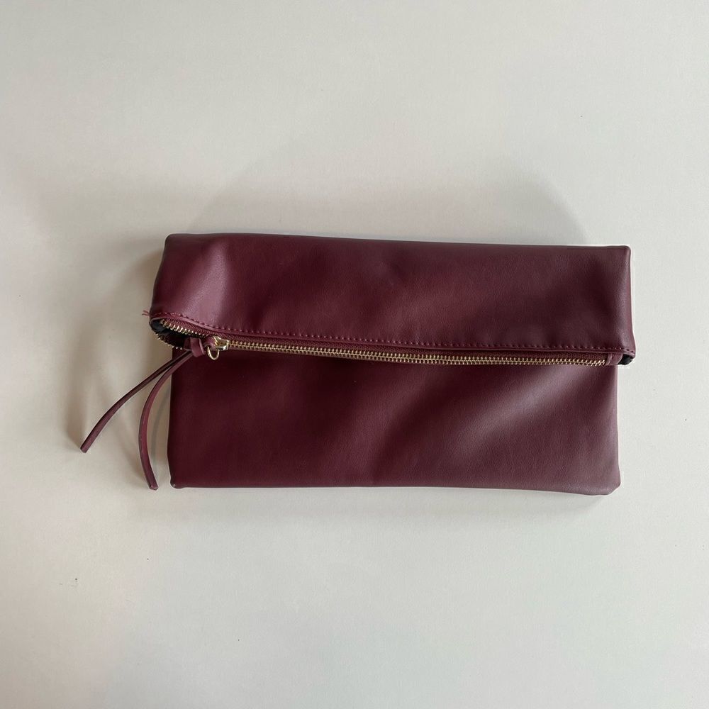 EUC Forever 21 Womens Maroon Clutch